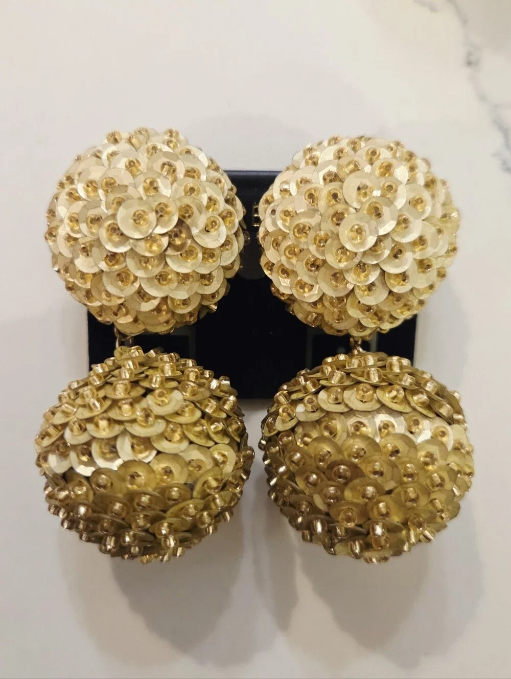 BOLD VTG DALESSIO Mixed Colors Shapes Red Gold Black Earrings Clip On 1980 Lot 8